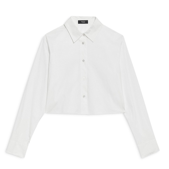 Theory Cropped Buttondown, size small, never worn - Picture 5 of 5